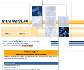 intranetslab.com: IntraNetsLab Home Page
IntraNetsLab es un Application Service Provider que ofrece acceso por Internet al software ERP BIOSS, además de servicios de desarrollo de software y administracion de centros de 
computo para empresas en Mexico y en los Estados Unidos.