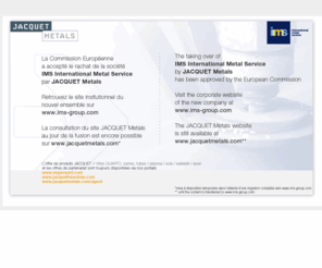 jacquetmetals.com: JACQUET Metals - IMS
Stocker et distribuer des métaux nobles