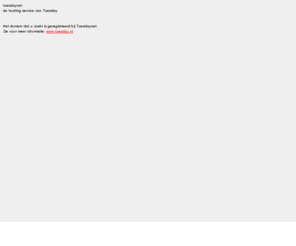 jeromebosch.com: Tuesdaynet hosting
TTuesdaynet, de hosting oplossingen van Tuesday Multimedia.
