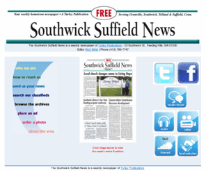 southwicknewsonline.com: Southwick Suffield News
The Southwick Suffield News, a Turley Publication, has been the hometown newspaper for Southwick and Suffield since 1984.