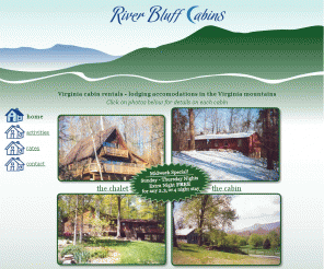 Riverbluff Cabins Com Virginia Cabin Rentals River Bluff Cabins