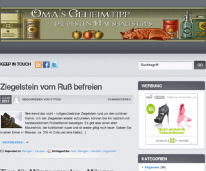 omas-geheimtipp.de: Oma's Geheimtipp – die besten Haushaltstipps -
Tolle Haushaltstipps, Rezepte und Sparmöglichkeiten