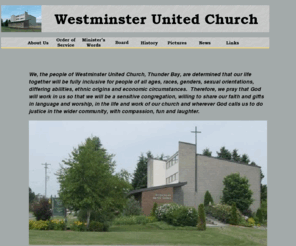 westminstertbay.com: Welcome to Westminster Untied Church
