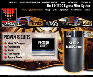 fs2500.com: FS-2500 :: Bypass Oil Filter System
