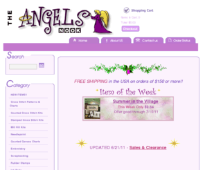 midnitedreams.com: The Angels Nook - Cross Stitch Patterns Kits, Needlework, Scrapbooking, Rubber Stamps, Charts and More Crafts
Cross Stitch and Needlework Kits, Charts, Patterns and more Crafts