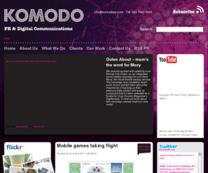 engagingcommunitiesofinterest.com: Komodo PR - PR companies in London | consumer PR agency | Digital PR | Social Media strategy
PR companies in London: Consumer PR agency in London offering B2C PR campaigns, social media PR and bespoke digital strategies.