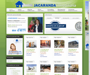 jacarandainmobiliaria.com: JACARANDAinmobiliaria - Bienvenidos a JACARANDAinmobiliaria
Inmobiliaria Jacaranda, compra venta de pisos, adosados, casas, chalet, pareados,en Montequinto y Dos Hermanas