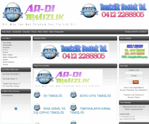 arditem.com: AR-Dİ TEMİZLİK HİZMETLERİ
Ardi Temizlik Şirketi; Ev, fabrika,okul, hastane,firma, firmalar temizlik firmaları, gibi bir çok mekana temizlik hizmeti sunar. Kanalizasyon temizliği, Ev temizliği ofis temizliği ve fabrika temizliği yapmaktadır. Ev temizliği, Ofis temizliği,temizlik şirketleri fiyatları, Temizlik firması, temizlik firmaları