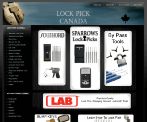 lockpickcanada.com: Lock Pick Canada is your Canadian source for Lock Picks and Bump Keys by Sparrows and Southord.
Lock Pick Canada carries a wide range of Southord tools and Sparrows lock picks. We have lock pick sets, snap guns, tubular picks, Bump Keys and lock pick how to learn sets.