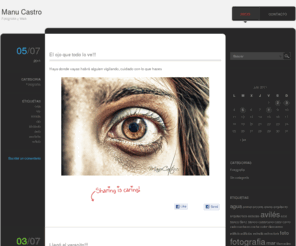 manucastro.es: Portfolio de Manu Castro | Galería web y fotográfica
Galería web y fotográfica