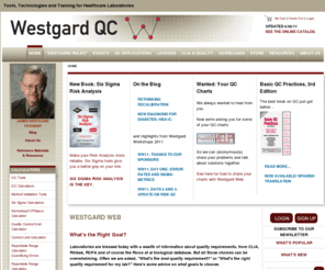 westgardqc.com: Westgard Web - Westgard QC
Westgard Web - Home of Westgard QC, Inc. Tools, Technology and Training for healthcare laboratory professionals