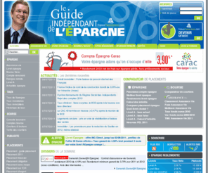 guideepargne.net: Epargne, placement assurance-vie, livret A  Z, bourse : guide de l'pargne
Epargne, Livret A  Z et placement financier : Le guide indpendant de l'pargne vous permet de retrouver les offres de placements financiers : assurance-vie, livret pargne, bourse, compte rmunr, PERP. Tous les dtails pour gagner plus d'intrts avec votre argent !