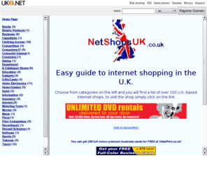 npreston.co.uk: Nigel Preston
Net shop uk shopping guide to UK internet shops