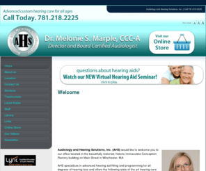 audiologyhearing.net: Hearing Aids Audiology and Hearing Solutions, Inc. Winchester Boston | Audiology and Hearing Solutions, Inc.
Audiology and Hearing Solutions located in Winchester, MA in the Boston area