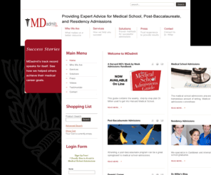 mdadmit.com: Medical School Admissions Consulting and Essay Editing - MDadmit
MDadmit provides medical school admissions consulting services to anyone considering applying to medical schools admissions whether you are a freshman in college or a non-traditional applicant heading back to school after years in the work force.