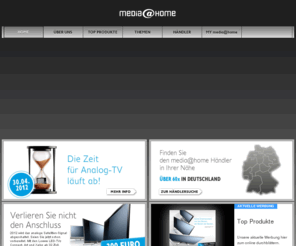 media-at-home.com: | media@home | hochwertige Unterhaltungselektronik - perfekter Service
media@home - Markenzeichen für Unterhaltungselektronikhändler. Jeder unserer Händler zeichnet sich durch die Qualität seines Sortiments, Kompetenz in der Kundenberatung und das hohe Niveau der Shopgestaltung aus. media@home steht für technische Innovation, Funktionalität, Langlebigkeit und zeitloses Design. Exklusive Marken wie LOEWE, BOSE, SONY u.v.m. sind Garant hierfür.