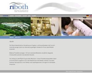 riboth-bio.com: riboth | Gesellschaft zur Herstellung von Hygiene- und Kosmetikartikeln mbH
riboth - Hersteller von hochqualitativen Babywindeln, Hygiene- und Kosmetikartikel, Inkontinenzartikel