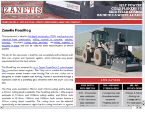 zanetis.com: ZANETIS ROADHOG - SELF POWERED COLD PLANERS FOR BACKHOE & WHEEL LOADER
 