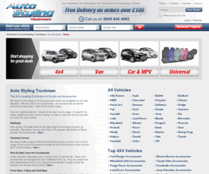 autostylinguk.co.uk: 4x4 Accessories from AutoStyling Truckman - The 4x4 Accessories Superstore
Looking for 4x4 accessories? Auto Styling are one of the UK's leading distributors of quality SUV and 4x4 accessories. Our showroom, with its dedicated 4x4 Accessories sales team, is situated in the heart of the UK near the Merry Hill Shopping Centre