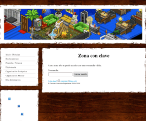 esparta-habbo.com: Zona con clave - Entrar - Fuerzas Armadas Espartanas
