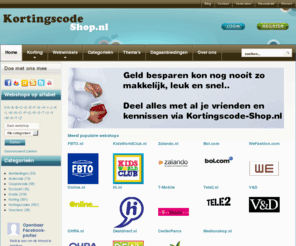 kortingscode-shop.nl: Kortingscode Shop | Kortingscode Actiecode Coupon Voucher en Aanbiedingen
Maximale korting met kortingscodes actiecodes vouchers en coupon codes. Hier vind je alle aanbiedingen en gratis acties snel en overzichtelijk