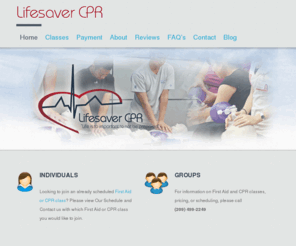 lifesavercpr.net: Professional Onsite CPR Certification Classes & Basic First Aid Training by LifeSaver CPR
LifeSaver CPR provides onsite First Aid training, BLS CPR certification, and CPR classes.  All American Heart Association certification is good for two years.  We will travel to your location and work around your busy schedule.  All trainers are professional firefighter EMT's and Paramedics. 