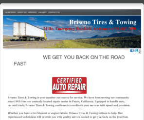 brisenotires.com: Home Page
Home Page, Briseno Tires & Towing