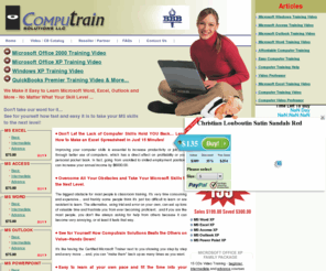 computrainsolutions.com: Microsoft Office Training Video
Affordable and Easy Self Trainng CD Video for Microsoft Office Training includes Microsoft Word, Microsoft Excel, Microsoft Outlook, Microsoft Windows, Microsoft Access