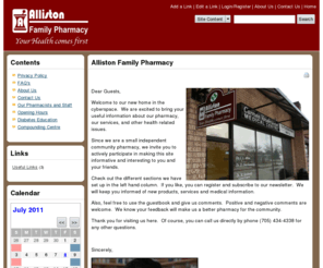 allistonfamilypharmacy.com: Alliston Family Pharmacy
Powered by AllistonFamilyPharmacy.com