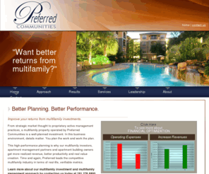 monticellosquareapartments.com: Apartment Management, Multifamily Investment, Preferred Communities, Houston
This high-performance planning is why our multifamily investors, apartment management partners and apartment building owners get more realized revenue, better productivity and real value creation. Time and again, Preferred leads the competitive multifamily industry in terms of real-life, verifiable metrics. 