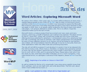 wordarticles.com:   Word Articles Home Page  
