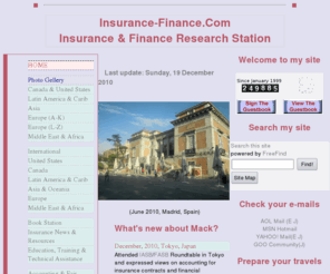 insurance-finance.com: Insurance-Finance.com
The comprehensive research site on insurance and financial services, covering 98 jurisdictions as well as 50 states and the District of Columbia.
