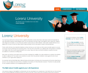 lorenzuniversityscam.com: Lorenz University Scam or Accredited
Lorenz University - Is it an Accredited or Fraud, Fake, Degree Mill and Scam? We asked Lorenz Alumni about scam or legitimate. See how Lorenz University degree holder’s were deciding if it’s a scam.