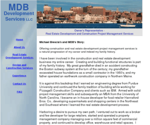 mdbdevelopmentservices.com: MDB Development Services LLC is owned by Michael Brescia
MDB Development Services LLC provides Owner's Representative Services in the areas of real estate development and construction project management for a broad spectrum of commercial and multifamily residential property types.