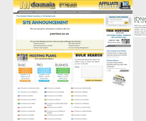 peerless-av.es: Domain Registration - web hosting and search engine registration
Domain Name Registration - register your domain name online,and get the name you want while it's still available. Internet Domain Registration & International Domain Name Registration.