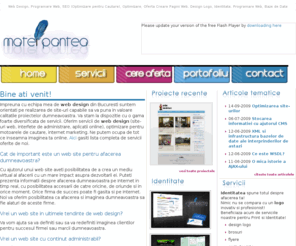 matei-pantea.com: Web Design, Programare Web, Optimizare SEO, Oferta Creare Pagini Web, Design Logo
Matei Pantea ofera servicii de Web Design, Programare Web, SEO (Optimizare pentru Motoare de Cautare), Design Logo, Identitate, Consultanta Gratuita.