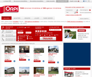 orpi-cluses-cgpi.com: Immobilier, agences immobilières Orpi - Petites annonces immobilières
Annonces immobilières, agence immobiliere. ORPI, 1er réseau français d'agences immobilières propose ses annonces immobilières de location, vente, achat de maison, appartement, studio, garage, ... Système alerte mail pour vos annonces.