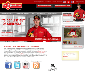 theservicenetwork.com: Home Repairs & Handyman Services: Mr. Handyman Help
Manage your home repairs To Do list with reliable handyman services from Mr. Handyman. Contact us today for quality residential and commercial handyman help.