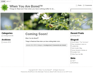 whenyouarebored.net: When You Are Bored™
