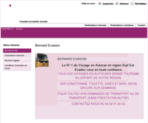 autocars-bernard.com: Bernard Evasion
Joomla! - le portail dynamique et système de gestion de contenu