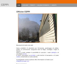 officineceppi.com: Home
Replace this description with your own. It is used to create meta information used by the search engines to index your web site.