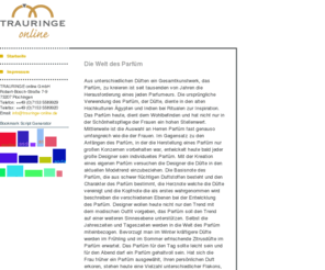 parfuemerie-24.de: Die Welt des Parfüm - hier entsteht ein Onlineshop für Parfüm
Parfüm online bestellen - hier entsteht ein Onlineshop für Parfüm