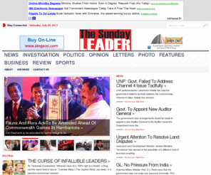 thesundayleader.lk: The Sunday Leader | Unbowed and Unafraid
