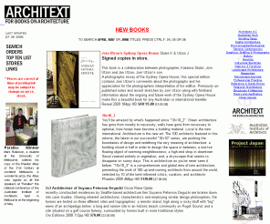 architext.com.au: A R C H I T E X T - for books on architecture
