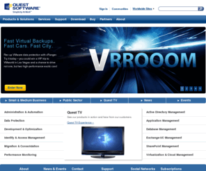 deploydirector.com: IT Management | Systems Management Solutions | Quest Software
Quest Software provides solutions for the management of databases, applications, Windows, virtualization, and more.  Quest Software simplifies and reduces the cost of IT management through innovative solutions.