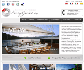 easyguletvip.co.uk: VIP Gulet Cruises Turkey - Luxury Gulet Cruises - Luxury Resorts
VIP gulet cruises Luxury Gulet Cruise and Luxury Hotels Resorts for the client that wants that little bit more