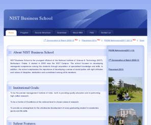 nistbschool.ac.in: Welcome to NIST Business School
...