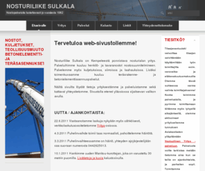 nosturiliikesulkala.fi: Nosturiliike Sulkala
Nosturiliike Sulkala - websivusto