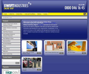 honitonengineering.co.uk: Swift Industries for Hormann Garage Doors, Bollards, Gates...
Swift Industries online shop currently offering a range of Anniversary Hormann Doors available online along with a range of related services.