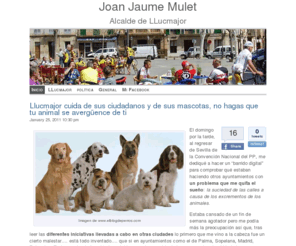 joanjaumemulet.com: Joan Jaume Mulet
Blog de Joan Jaume Mulet, alcalde de Llucmajor